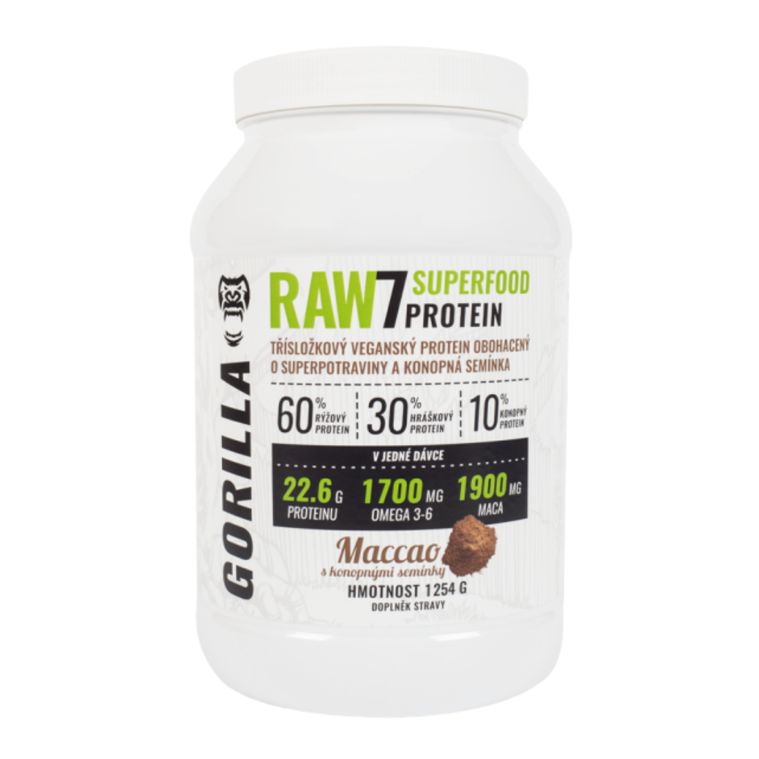 RAW7 SuperFood Protein 1254 g - rostlinný protein