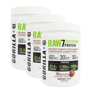RAW7 SuperFood Protein 3x 456 g - rostlinný protein